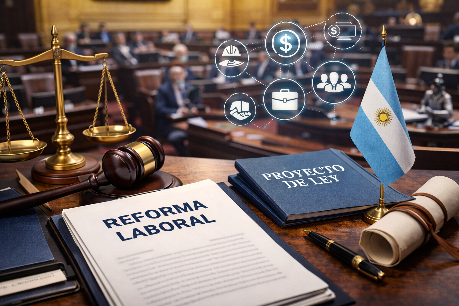 Se presentó ante el Senado el proyecto oficial de Reforma Laboral